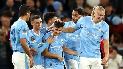 Champions: Man. City dá primeira parte de avanço, mas vence - TVI