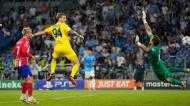 Champions: guarda-redes Ivan Provedel fez, assim, o 1-1 no Lazio-Atlético de Madrid (AP/Andrew Medichini)
