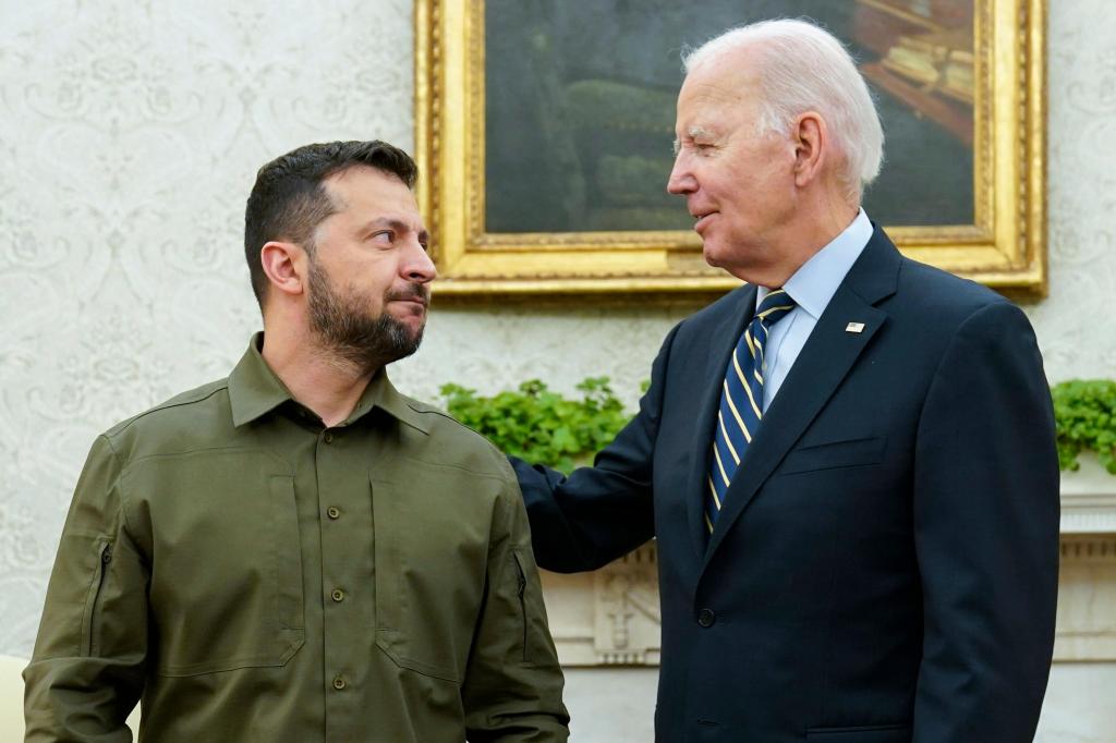 Zelensky é recebido por Biden na Casa Branca (AP Photo)