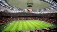 Estádio Nacional de Varsóvia, na Polónia (AP Photo/Michael Sohn)