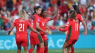 Portugal festeja golo de Carole Costa ante a Noruega (FPF)