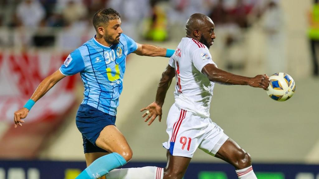 Moussa Marega decidiu o duelo entre Al Sharjah e o Al-Faisaly Football Club (Al Sharjah)