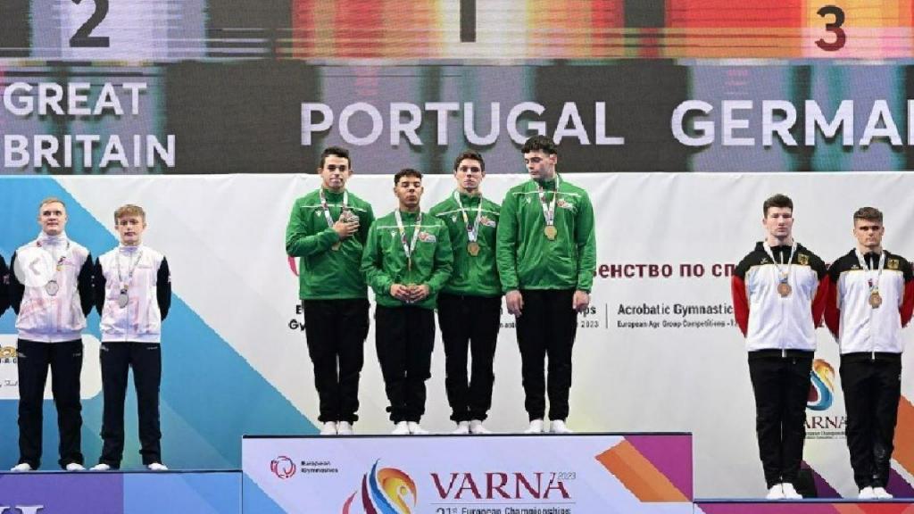 Portugal campeão da Europa de ginástica (foto: ginasticaportugal)