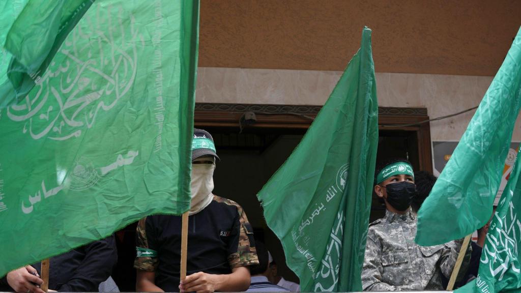 Bandeira do Hamas (Adel Hana/AP)