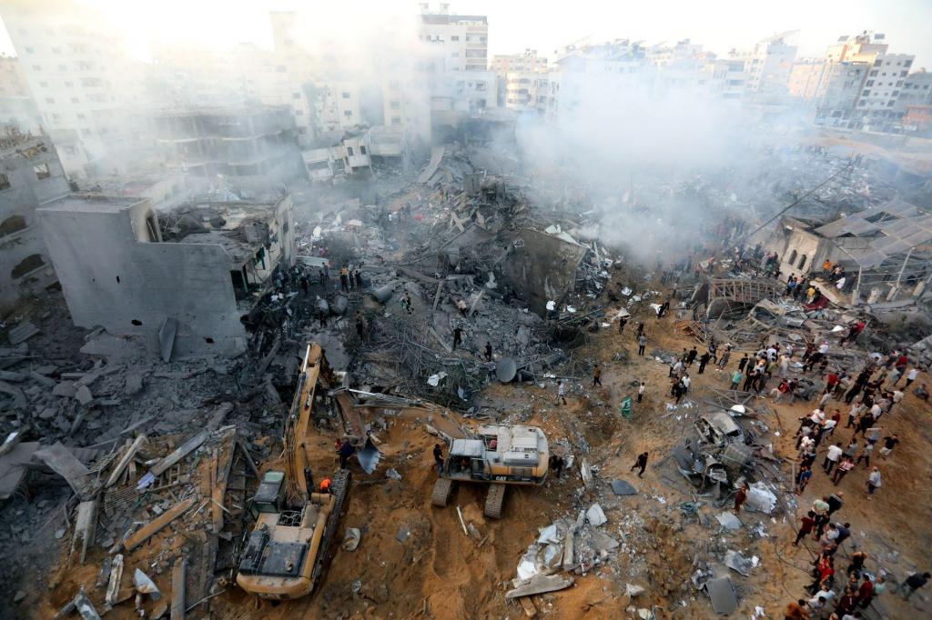 Destruição na Faixa de Gaza (AP)