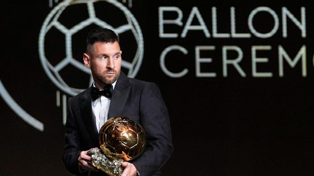 Lionel Messi, Bola de Ouro 2023 (AP Photo/Michel Euler)