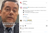 Reação de Ronaldo ao comentário de Tomás Roncero sobre a Bola de Ouro de Messi (Instagram/astelevision)
