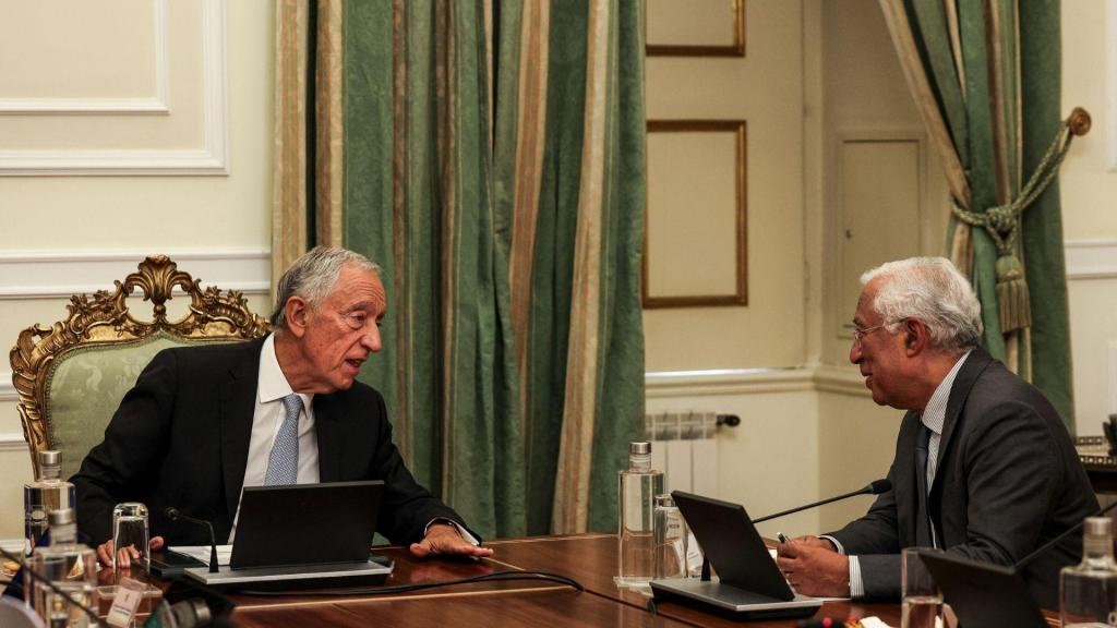 Marcelo Rebelo de Sousa com António Costa no Conselho de Estado (Tiago Petinga/Lusa)