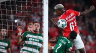 Sebastián Coates, Florentino e Matheus Reis no Benfica-Sporting (RODRIGO ANTUNES/Lusa)
