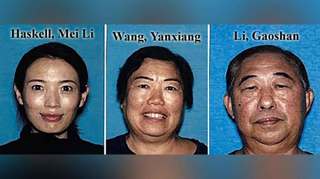 Mei Li Haskell, Yanxiang Wang e Gaoshan Li (Polícia de Los Angeles)