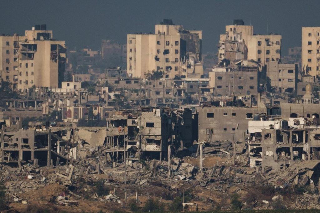 Ataque israelita à Faixa de Gaza, 16 de novembro de 2023 (AP)