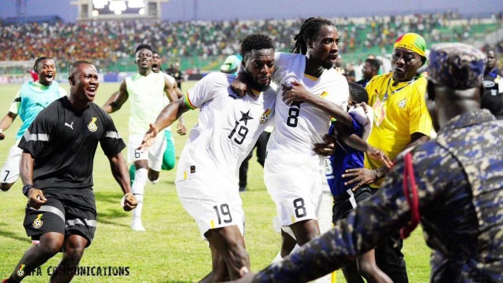 Gana celebra golo de Iñaki Williams (foto:@GhanaBlackstars)
