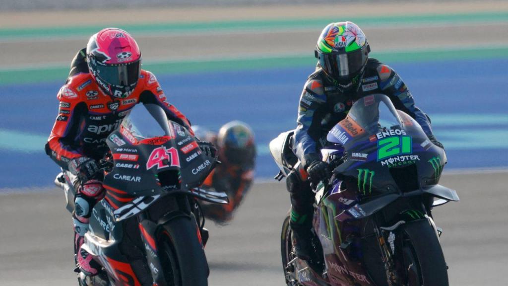 Aleix Espargaró e Franco Morbidelli, MotoGP (KARIM JAAFAR/AFP via Getty Images)