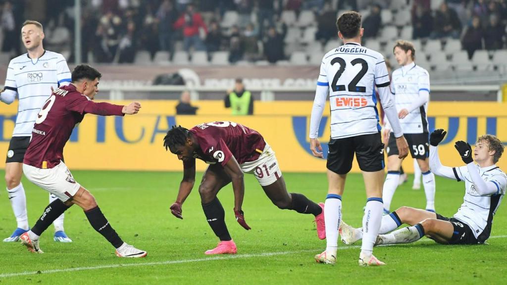 Atalanta e Torino fizeram um jogo espetacular de oito gols e um empate por  4 a 4
