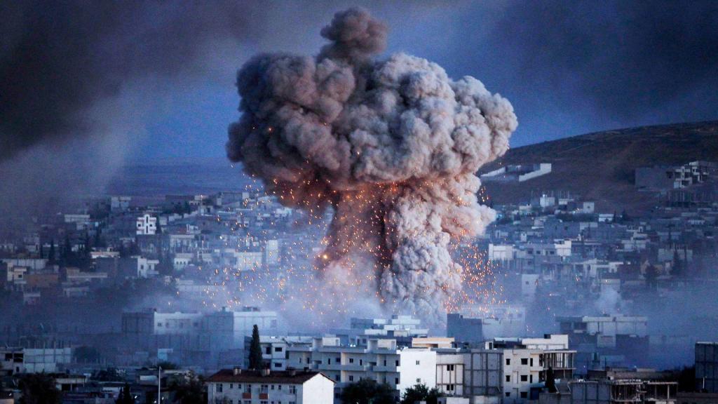 Explosão na cidade Síria de Kobani (Gokhan Sahin/Getty Images)