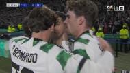 Um abraço aqui e agora? Penálti e Luis Palma faz o 1-0 no Celtic-Feyenoord