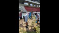 Adeptos do Santa Cruz limpam o estádio (vídeo/twitter)
