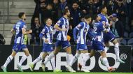 FC Porto festeja o 2-0 apontado por Evanilson ante o Sp. Braga (MANUEL FERNANDO ARAÚJO/Lusa)