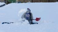 A neve é tanta que não há lugares marcados: o incrível cenário do Bills-Steelers (AP)