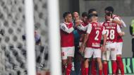 Sp. Braga festeja golo de Abel Ruiz ante o Sporting (PAULO CUNHA/Lusa)