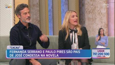 Fernanda Serrano e Paulo Pires tecem largos elogios a José Condessa: «É um prazer trabalhar com ele» - TVI