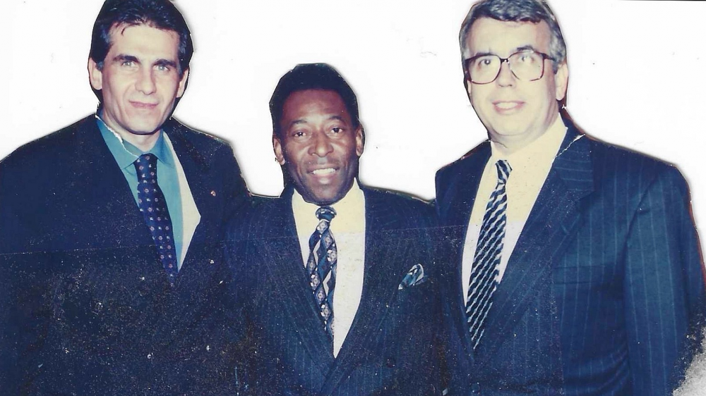 Com Pelé e Carlos Queiroz, nos Estados Unidos