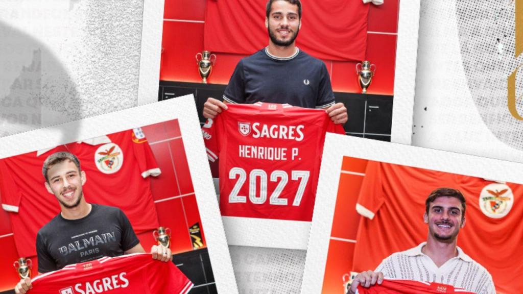 Benfica renovou com Adrian Bajrami, Rafael Rodrigues e Henrique Pereira 
