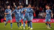 Aston Villa festeja golo frente ao Luton Town (Bradley Collyer/AP)