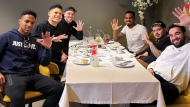 Jogadores do FC Porto em restaurante
