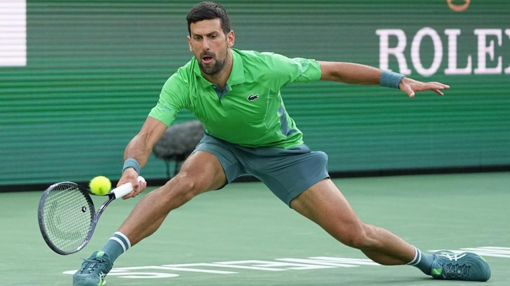 Novak Djokovic em Indian Wells (RAY ACEVEDO/EPA)