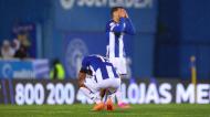 Desilusão dos jogadores do FC Porto após a derrota com o Estoril (ANTÓNIO COTRIM/Lusa)