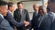 Geny Catamo em jantar com Montenegro, Marcelo e presidente de Moçambique (Foto: DR)