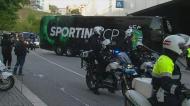 Autocarro do Sporting chega ao Estádio do Dragão