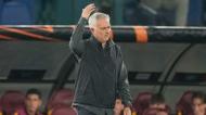 Treinador português José Mourinho na Roma (Andrew Medichini/AP)
