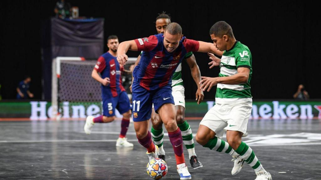 Futsal: Barcelona-Sporting (Matt Browne - Sportsfile/UEFA via Getty Images)