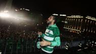 Paulinho na festa do Sporting campeão (FOTO: Sporting)
