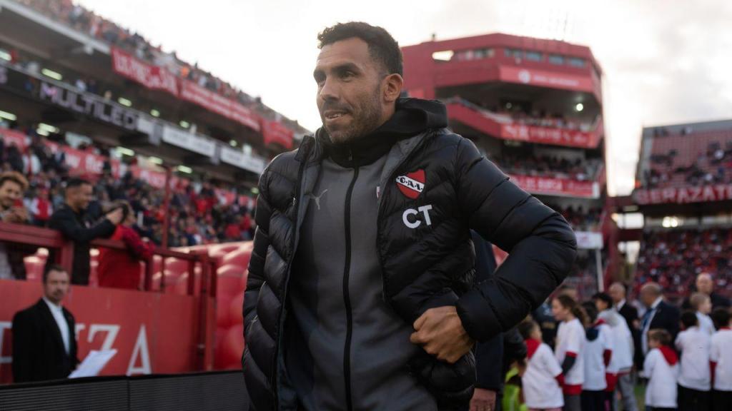 Carlos Tévez, treinador do Independiente de Avellaneda (Mateo Occhi/Getty Images Sport)