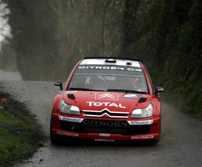 Sebastien Loeb no rally da Irlanda (Foto LUSA)