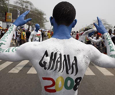 Gana recebe a CAN 2008 (Foto EPA)